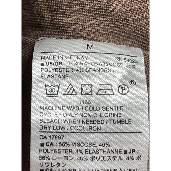 Banana Republic Brown Sleeveless Square Neck Thong Tank Bodysuit Top Size M - Picture 4 of 4